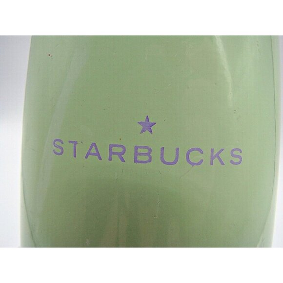 Starbucks Thermos Mint Green Lavendar Purple Stainless Steel 16 oz 2005 Vintage - Picture 2 of 9